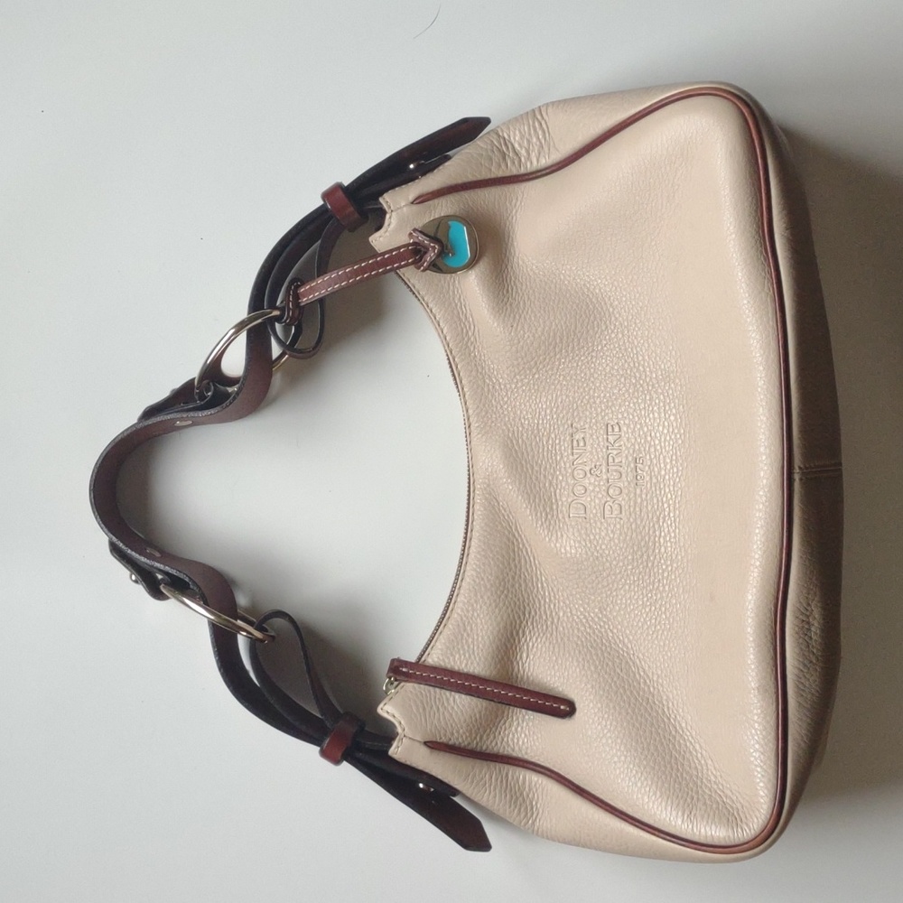 Dooney & Bourke Tan Pebble Leather Handbag